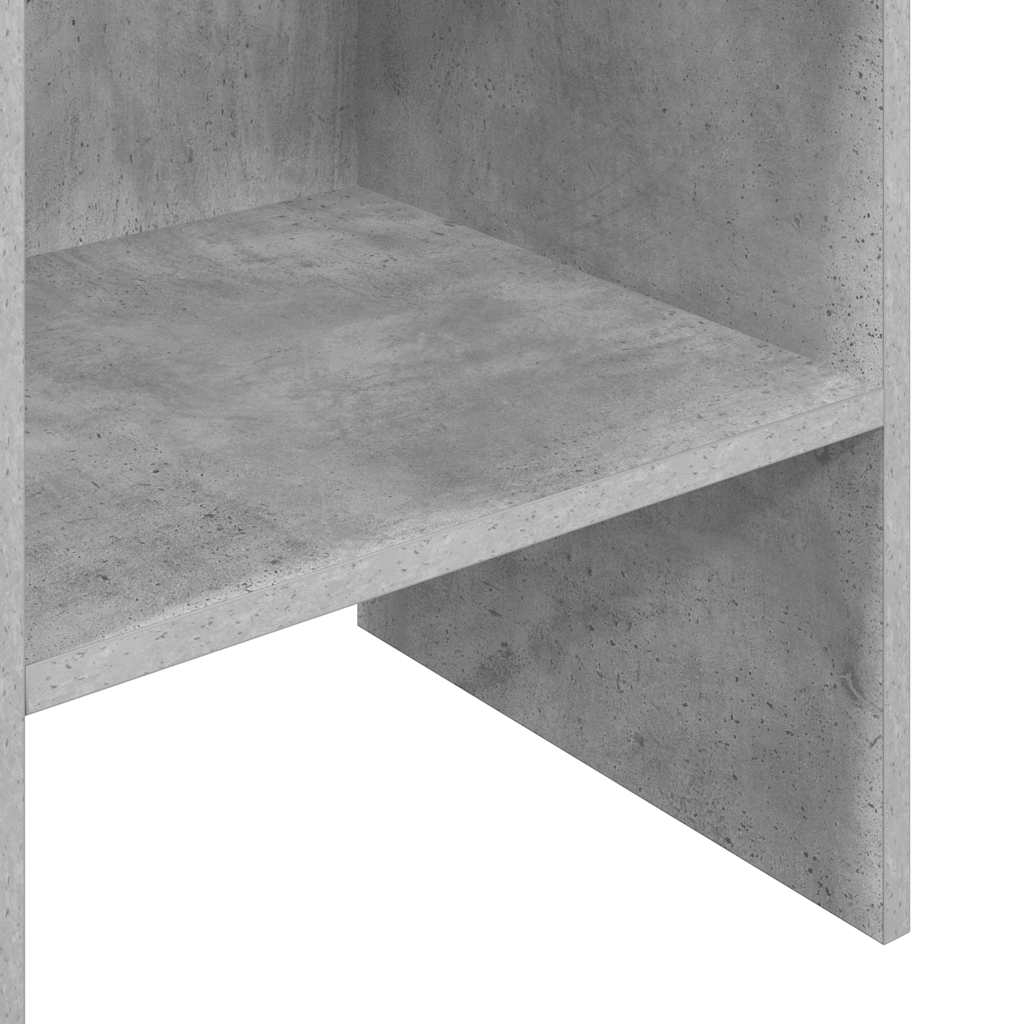 Bücherregal Betongrau 40x35x180 cm Holzwerkstoff