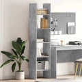 Bücherregal Betongrau 40x35x180 cm Holzwerkstoff