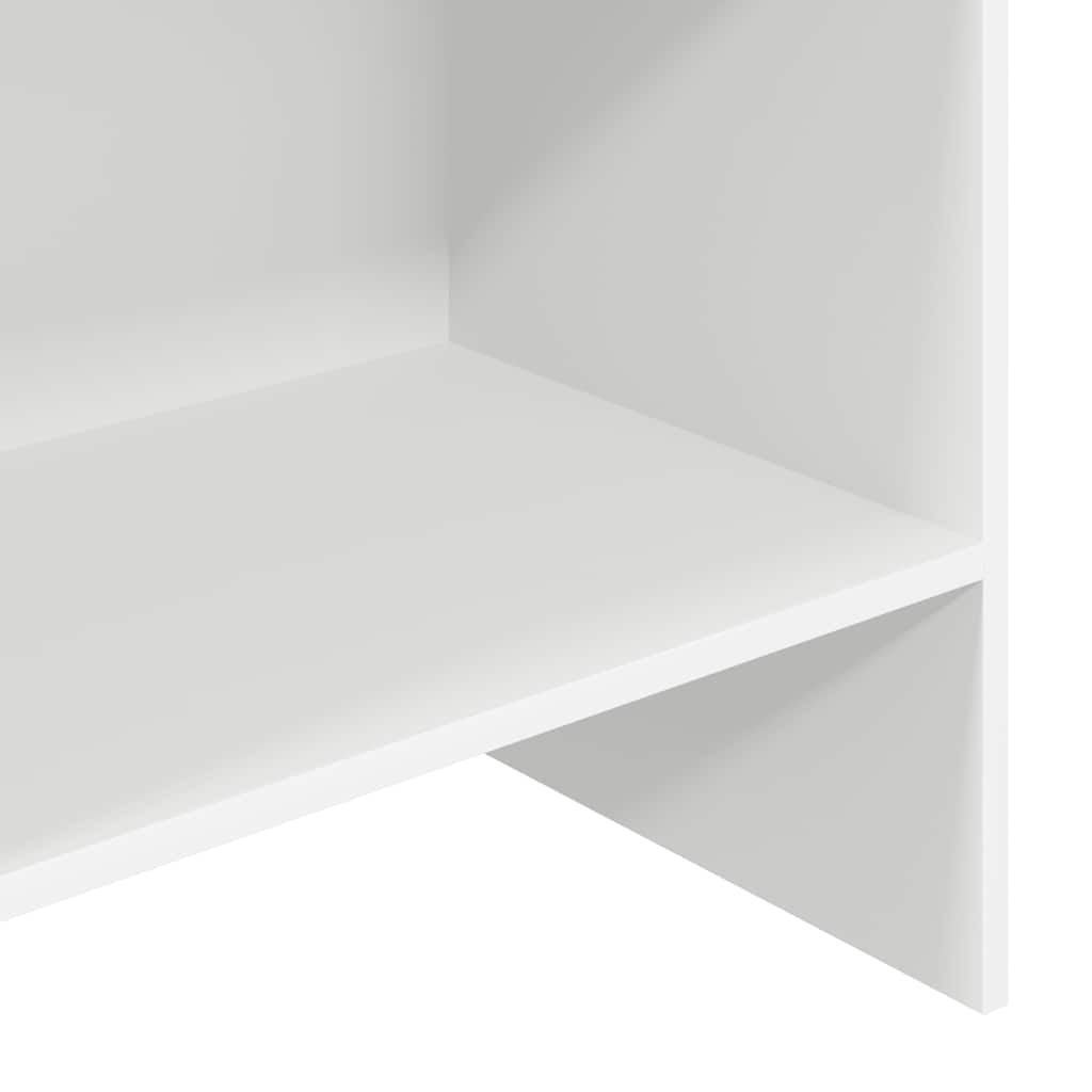 Bücherregal Weiß 60x35x180 cm Holzwerkstoff