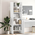 Bücherregal Weiß 60x35x180 cm Holzwerkstoff