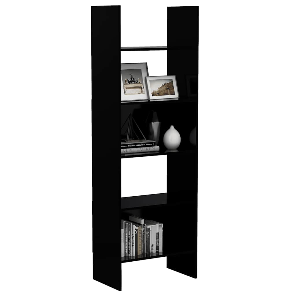 Bücherregal Schwarz 60x35x180 cm Holzwerkstoff