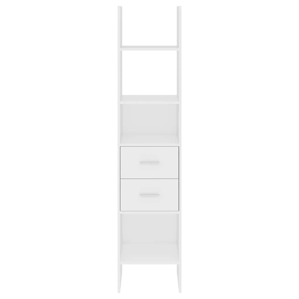 Bücherregal Weiß 40x35x180 cm Holzwerkstoff