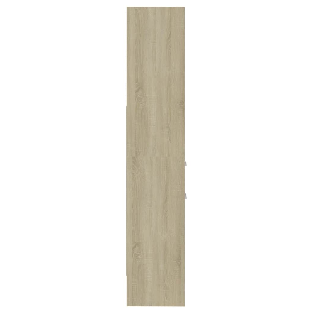 Bücherregal Sonoma-Eiche 40x35x180 cm Holzwerkstoff