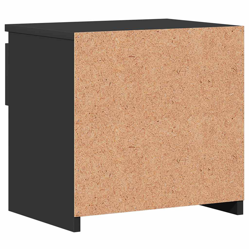 Nachttisch Schwarz 40x30x39 cm Holzwerkstoff