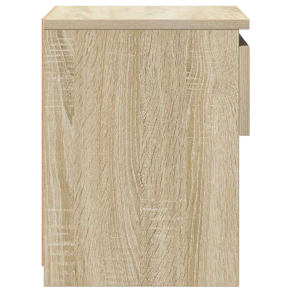 Nachttische 2 Stk. Sonoma-Eiche 40x30x39 cm Holzwerkstoff