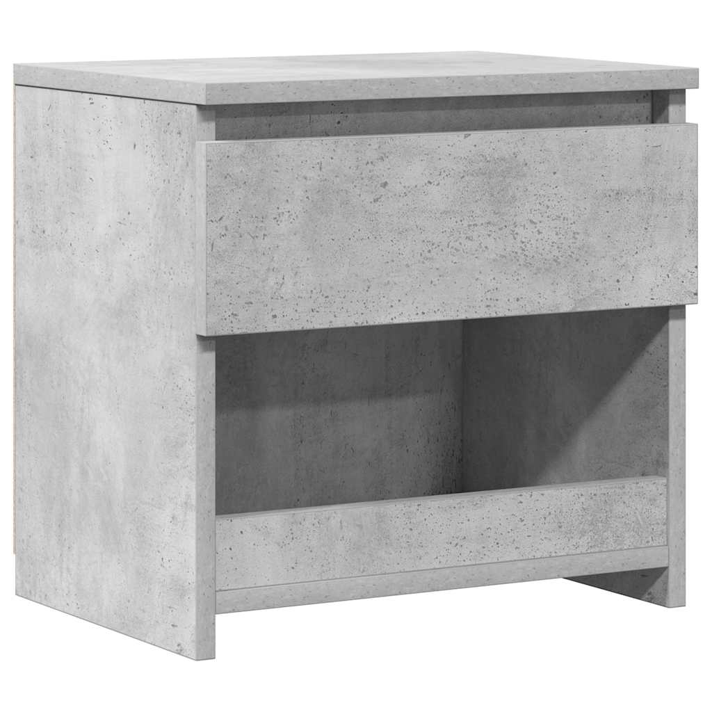 Nachttisch Betongrau 40x30x39 cm Holzwerkstoff