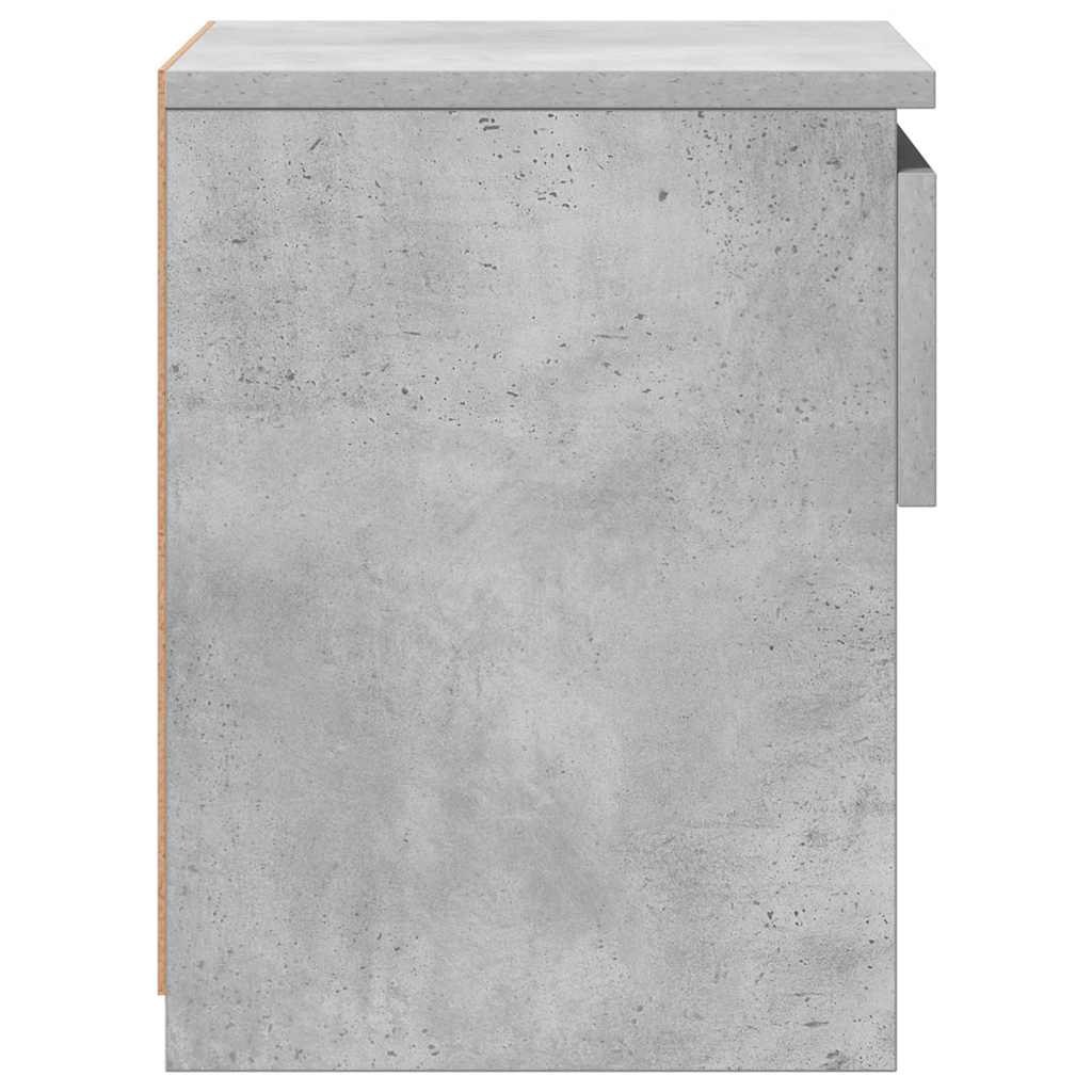 Nachttisch Betongrau 40x30x39 cm Holzwerkstoff