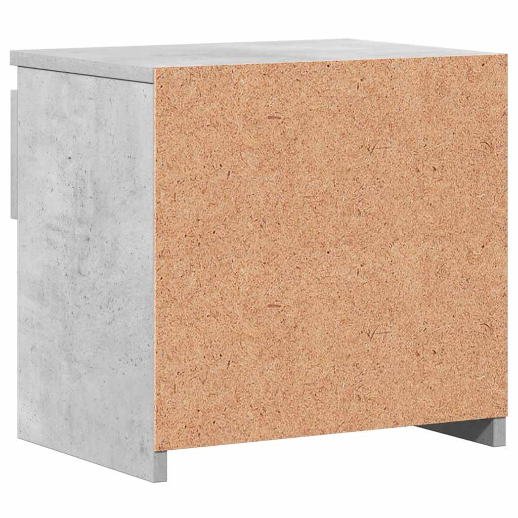 Nachttisch Betongrau 40x30x39 cm Holzwerkstoff