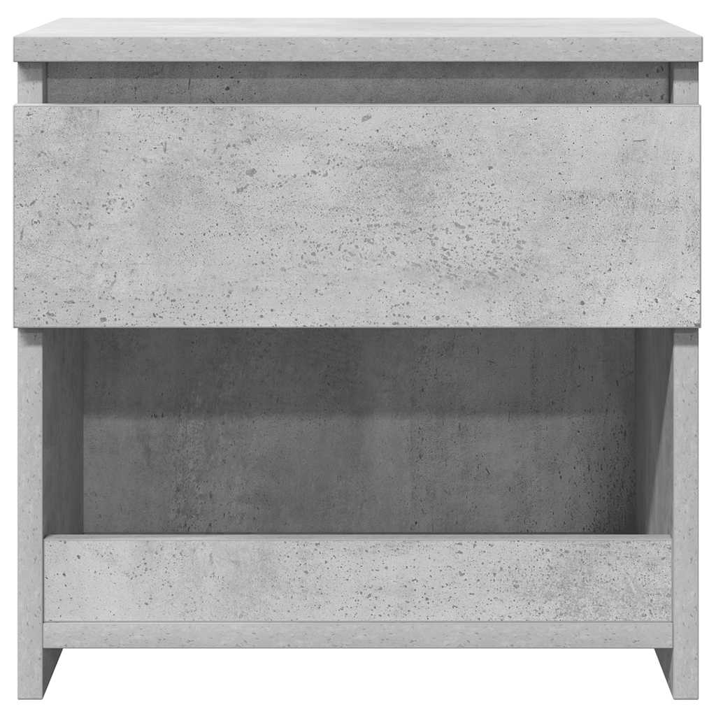 Nachttische 2 Stk. Betongrau 40x30x39 cm Holzwerkstoff