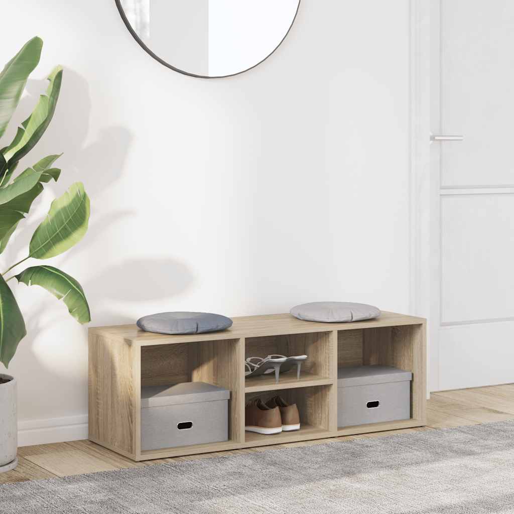 Schuhbank Sonoma-Eiche 105x35x35 cm Holzwerkstoff
