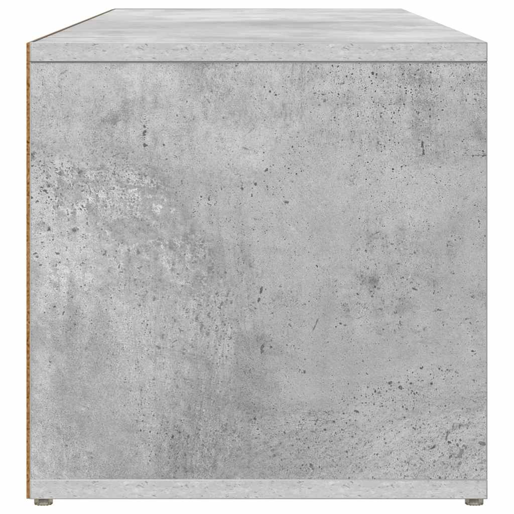 Schuhbank Betongrau 105x35x35 cm Holzwerkstoff