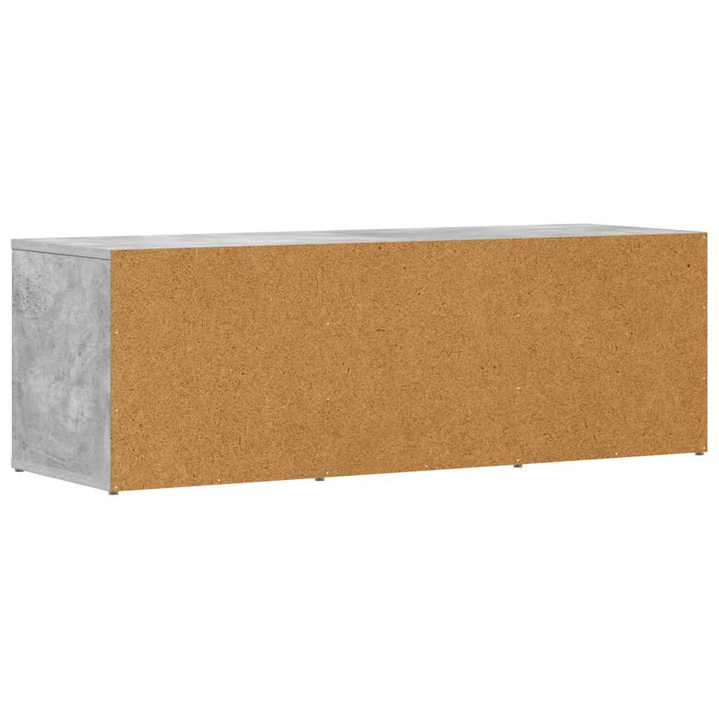 Schuhbank Betongrau 105x35x35 cm Holzwerkstoff