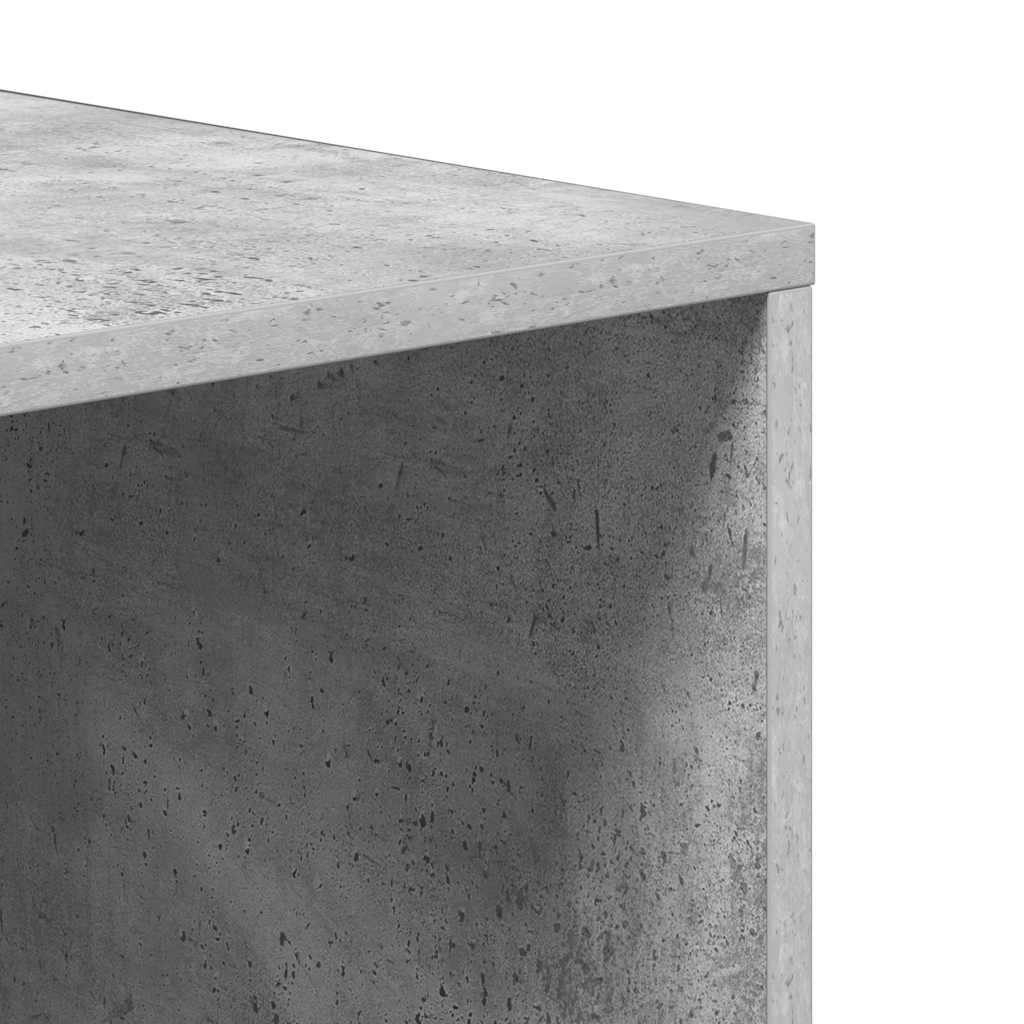 Schuhbank Betongrau 105x35x35 cm Holzwerkstoff