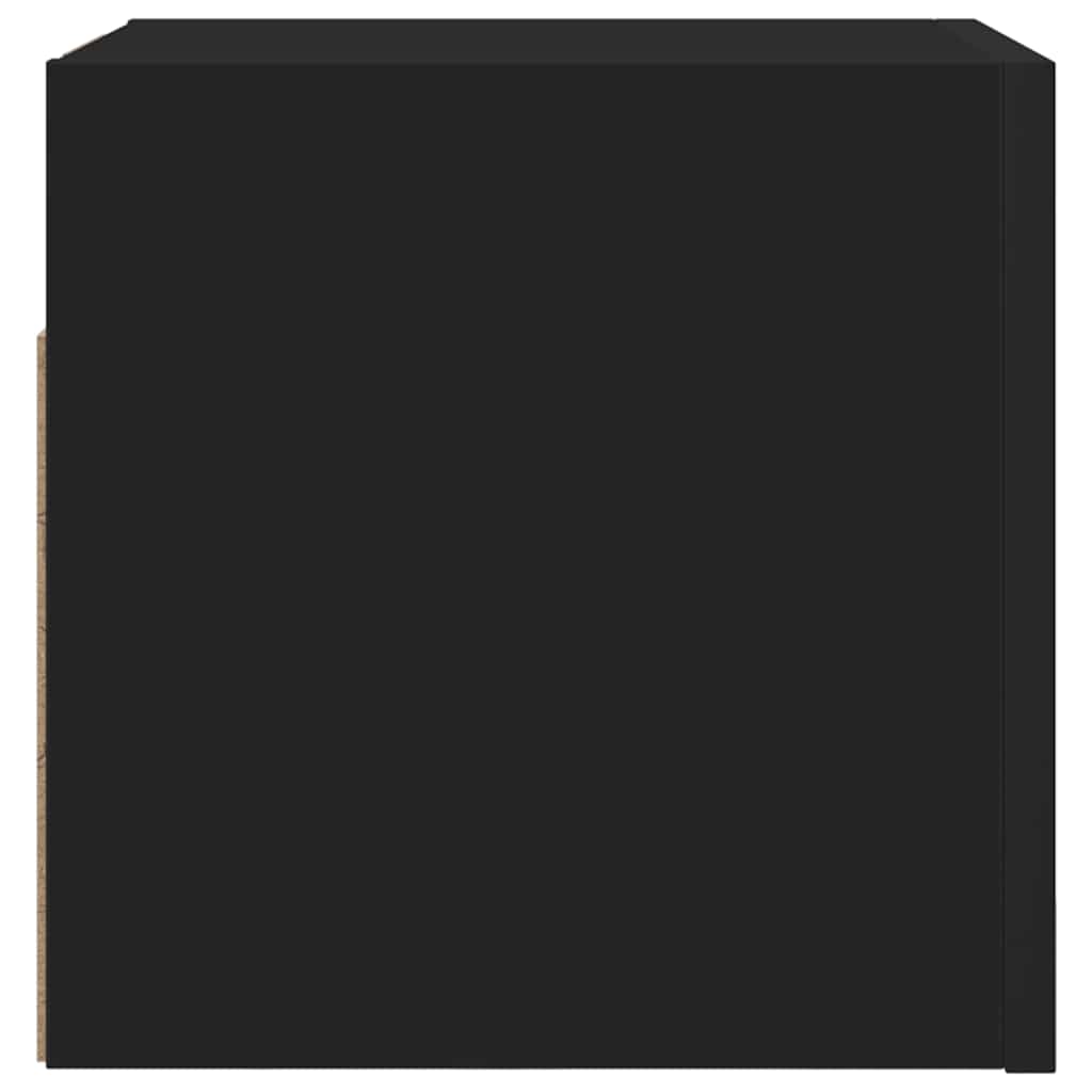 TV-Wandschränke 2 Stk. Schwarz 30,5x30x30 cm