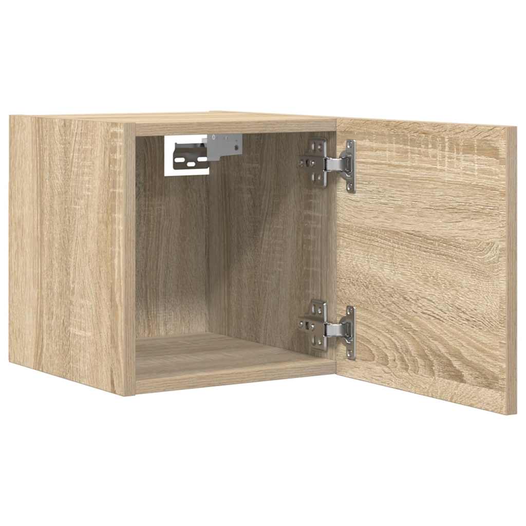 TV-Wandschränke 2 Stk. Sonoma-Eiche 30,5x30x30 cm