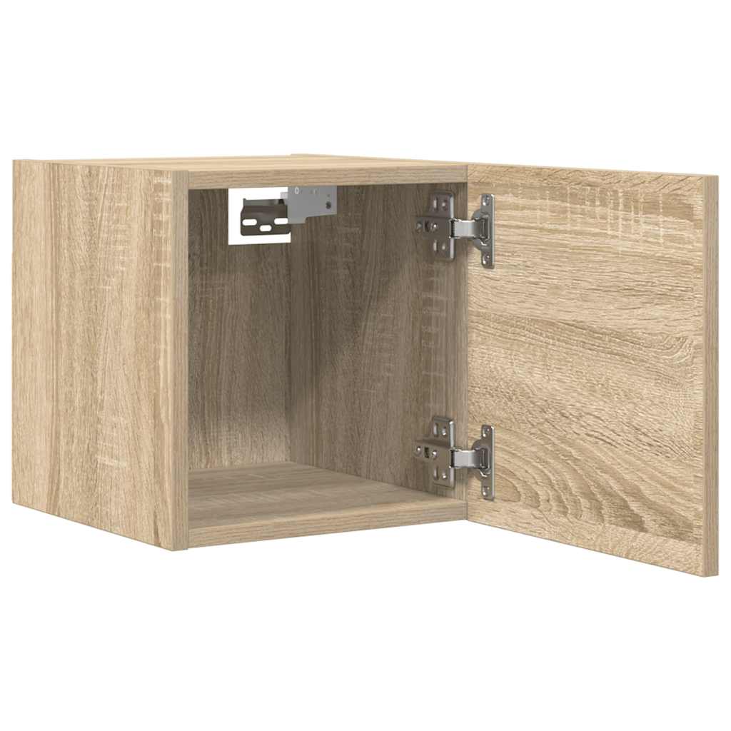 TV-Wandschränke 4 Stk. Sonoma-Eiche 30,5x30x30 cm
