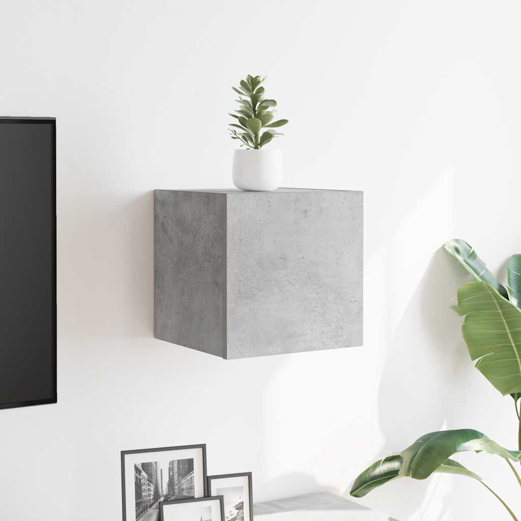 TV-Wandschrank Betongrau 30,5x30x30 cm