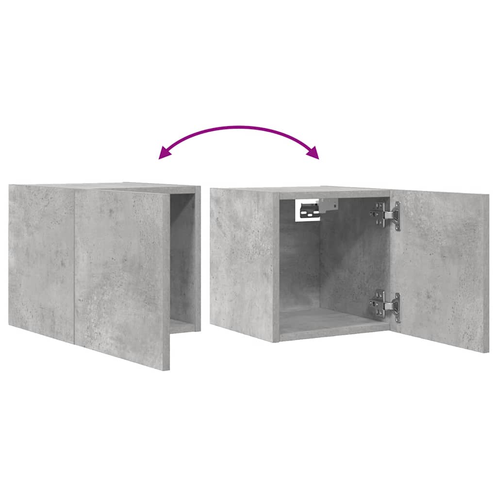 TV-Wandschrank Betongrau 30,5x30x30 cm