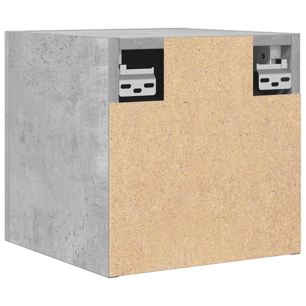 TV-Wandschränke 2 Stk. Betongrau 30,5x30x30 cm