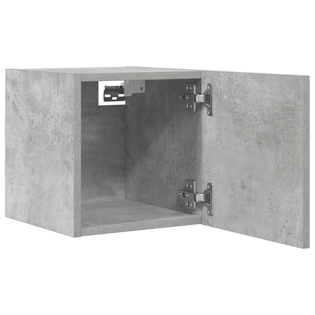 TV-Wandschränke 2 Stk. Betongrau 30,5x30x30 cm