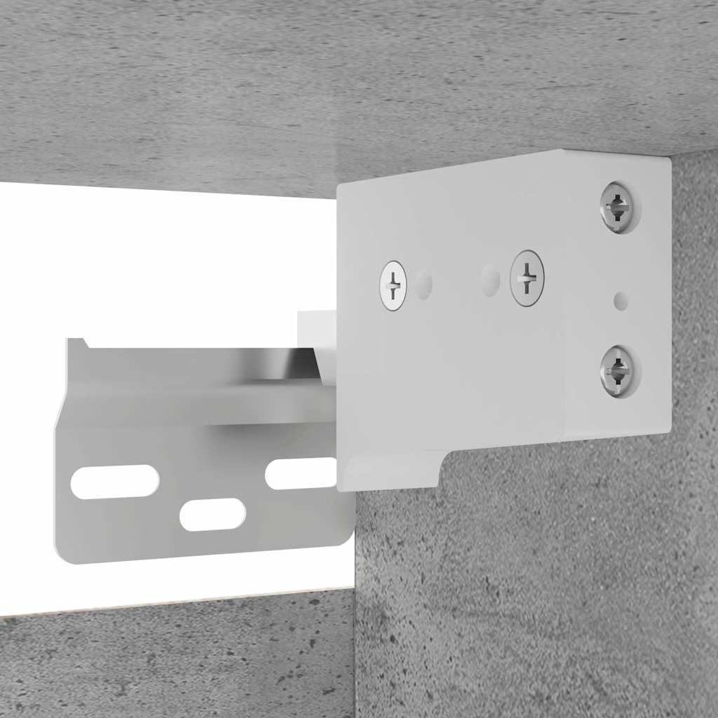 TV-Wandschränke 2 Stk. Betongrau 30,5x30x30 cm