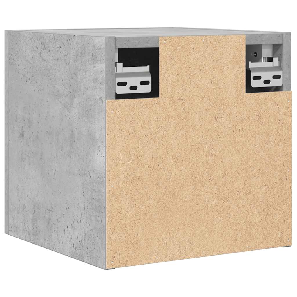 TV-Wandschränke 4 Stk. Betongrau 30,5x30x30 cm