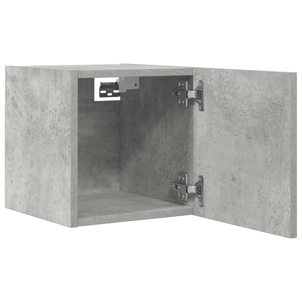 TV-Wandschränke 4 Stk. Betongrau 30,5x30x30 cm