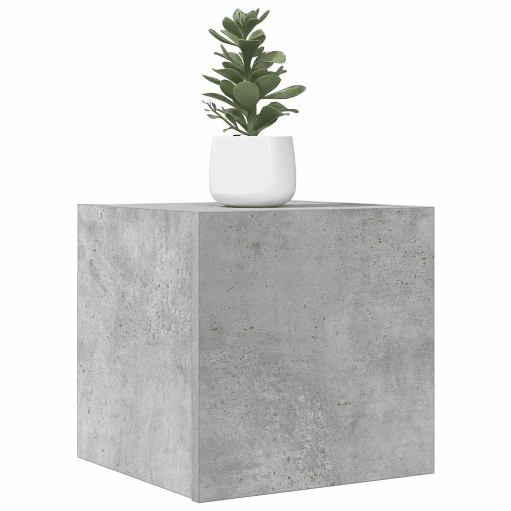 TV-Wandschränke 4 Stk. Betongrau 30,5x30x30 cm