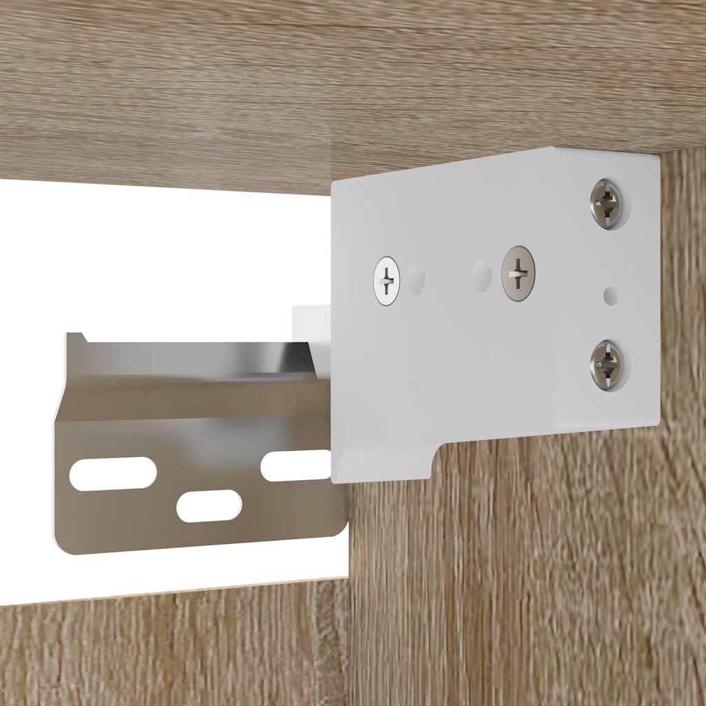 TV-Wandschrank Weiß Sonoma-Eiche 30,5x30x30 cm