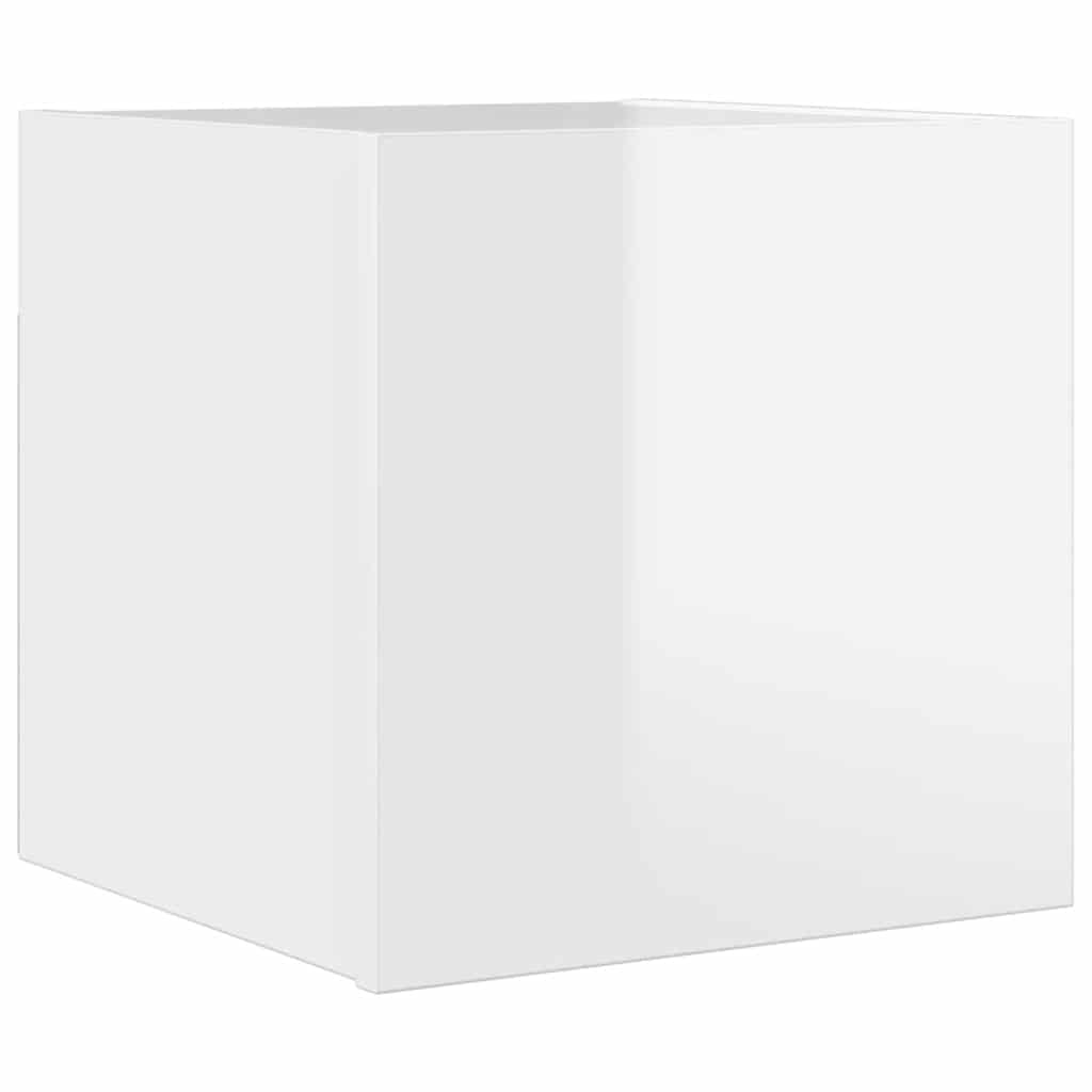 TV-Wandschrank Hochglanz-Weiß 30,5x30x30 cm
