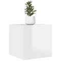TV-Wandschrank Hochglanz-Weiß 30,5x30x30 cm