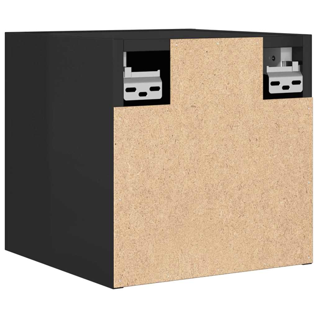 TV-Wandschränke 4 Stk. Hochglanz-Schwarz 30,5x30x30 cm