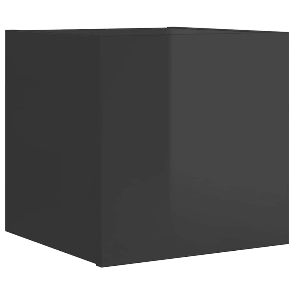 TV-Wandschrank Hochglanz-Grau 30,5x30x30 cm