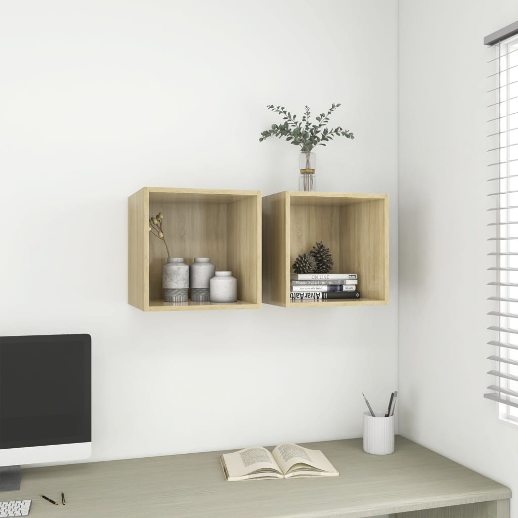 Wandschrank Sonoma-Eiche 37x37x37 cm Holzwerkstoff