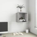 Wandschrank Betongrau 37x37x37 cm Holzwerkstoff