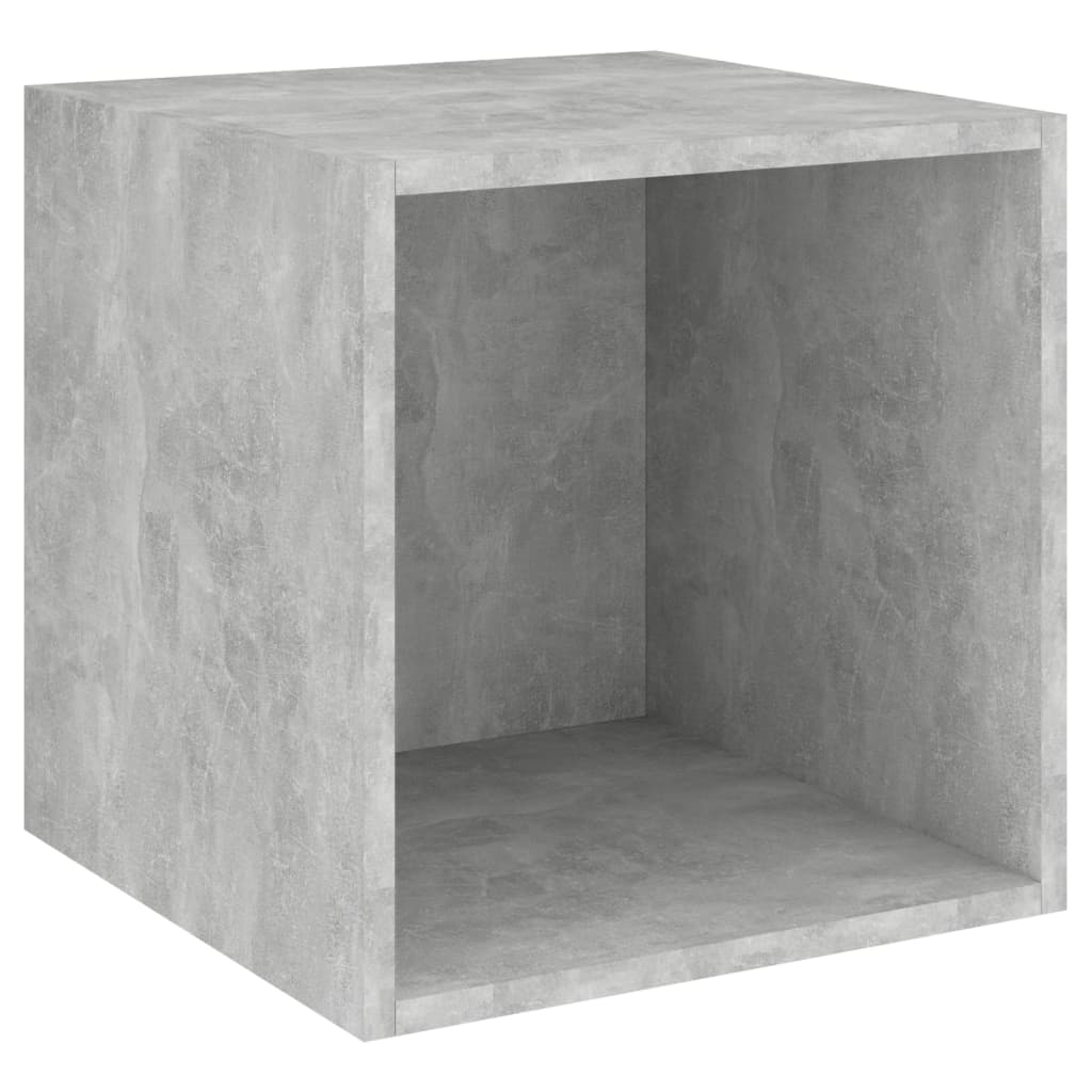 Wandschränke 2 Stk. Betongrau 37x37x37 cm Holzwerkstoff