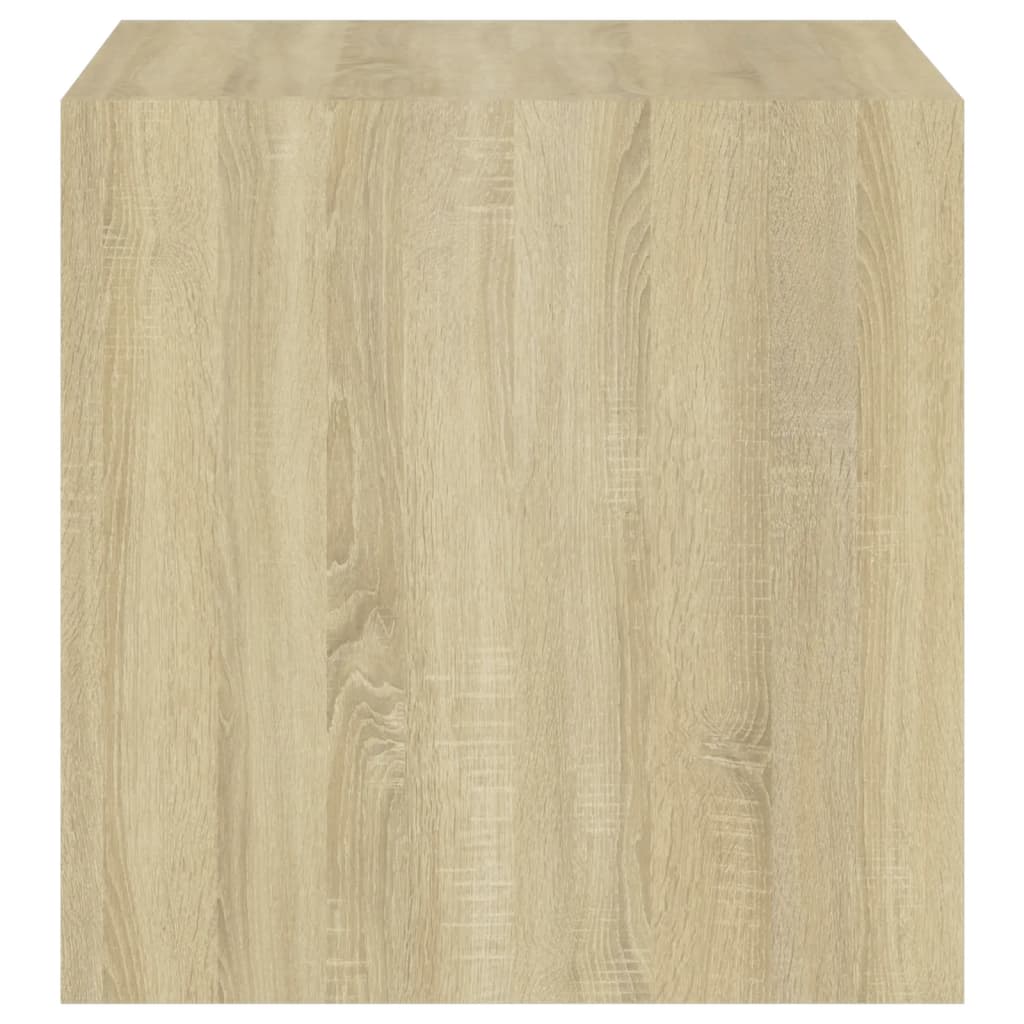 Wandschränke 2 Stk. Weiß Sonoma-Eiche 37x37x37 cm Holzwerkstoff