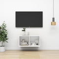TV-Wandschrank Weiß 37x37x72 cm Holzwerkstoff