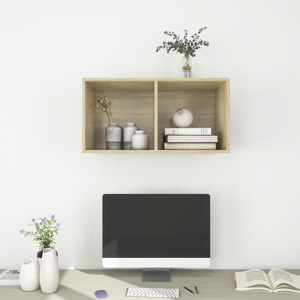 TV-Wandschrank Sonoma-Eiche 37x37x72 cm Holzwerkstoff