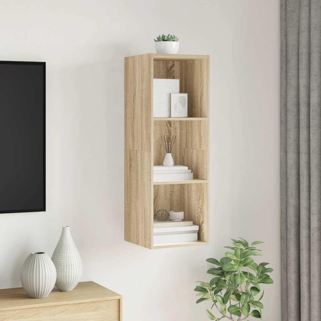 TV-Wandschrank Sonoma-Eiche 37x37x107 cm Holzwerkstoff