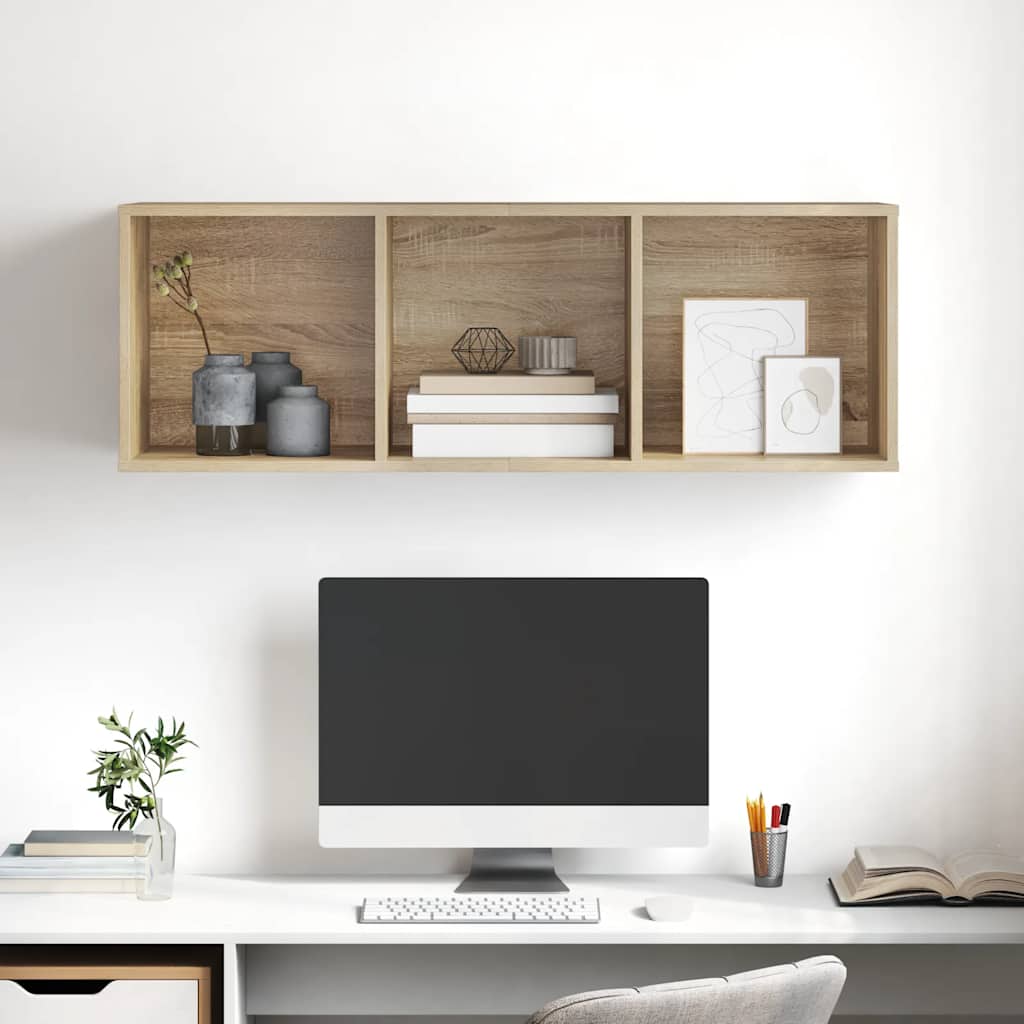 TV-Wandschrank Sonoma-Eiche 37x37x107 cm Holzwerkstoff