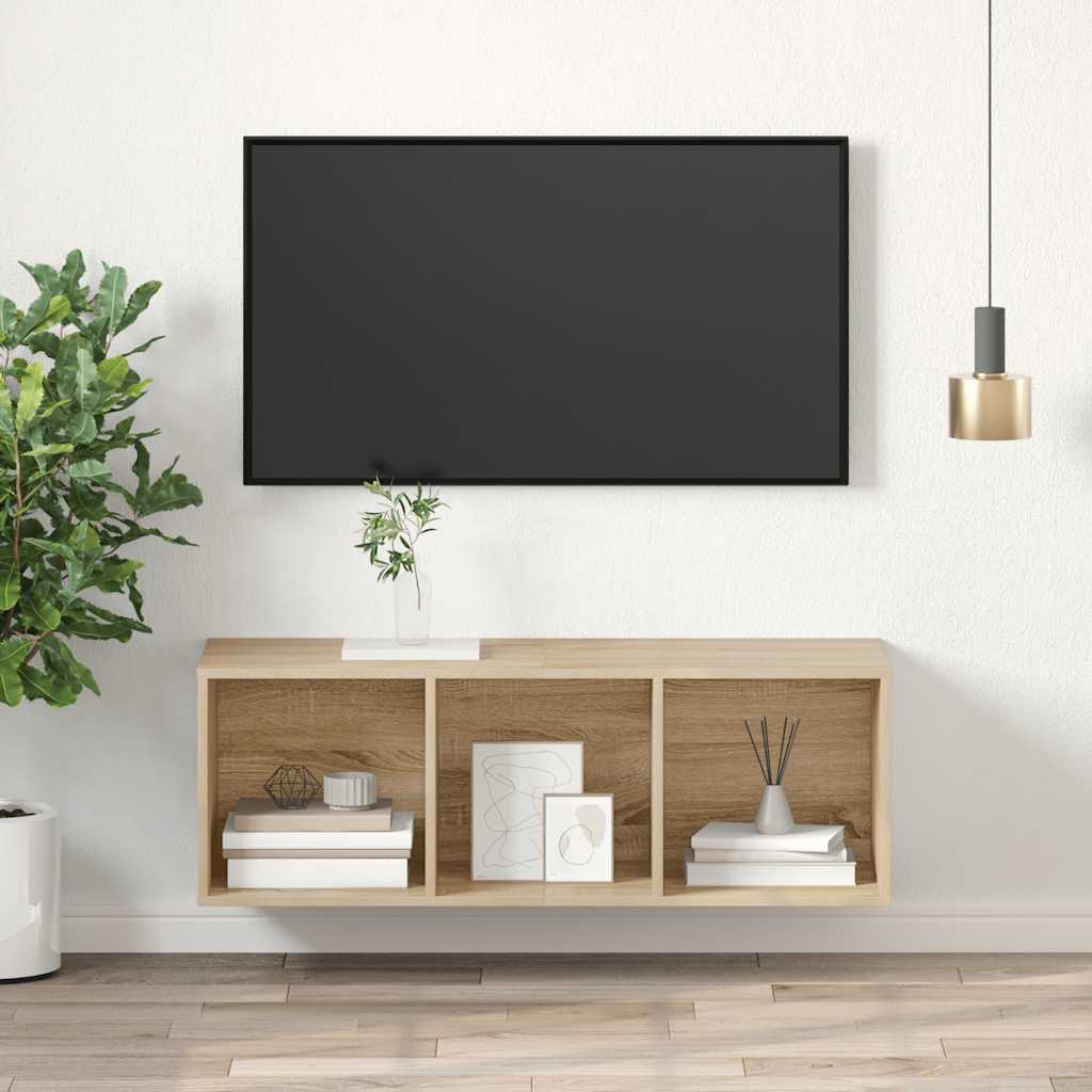 TV-Wandschrank Sonoma-Eiche 37x37x107 cm Holzwerkstoff