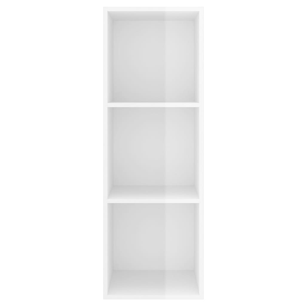 TV-Wandschrank Hochglanz-Weiß 37x37x107 cm Holzwerkstoff
