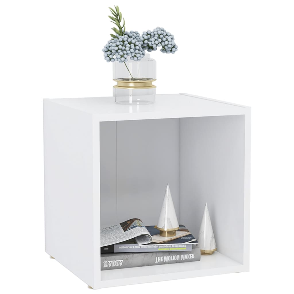 TV-Schrank Weiß 37x35x37 cm Holzwerkstoff