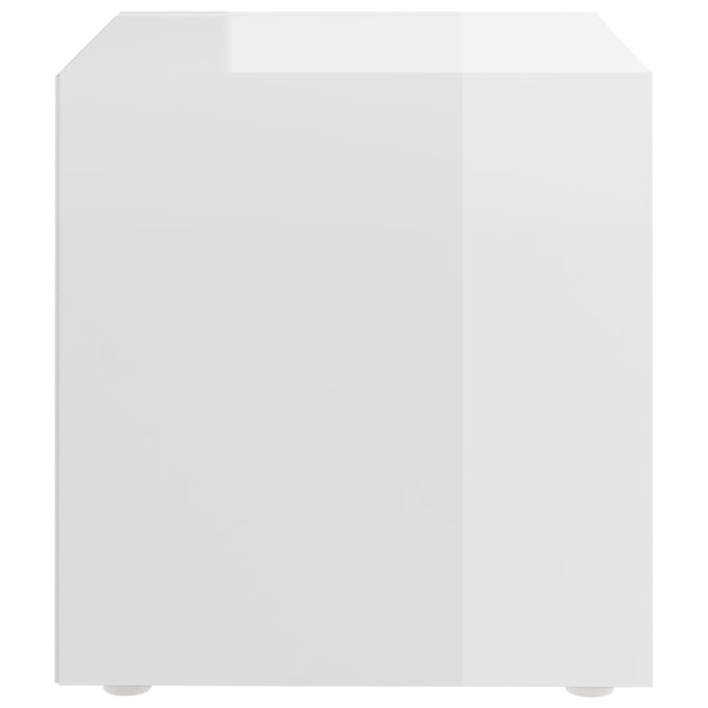 TV-Schrank Hochglanz-Weiß 37x35x37 cm Holzwerkstoff