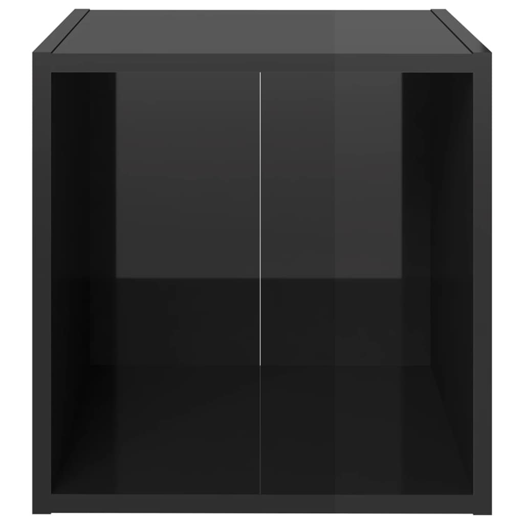 TV-Schrank Hochglanz-Schwarz 37x35x37 cm Holzwerkstoff