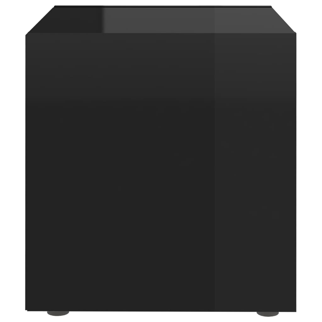 TV-Schrank Hochglanz-Schwarz 37x35x37 cm Holzwerkstoff