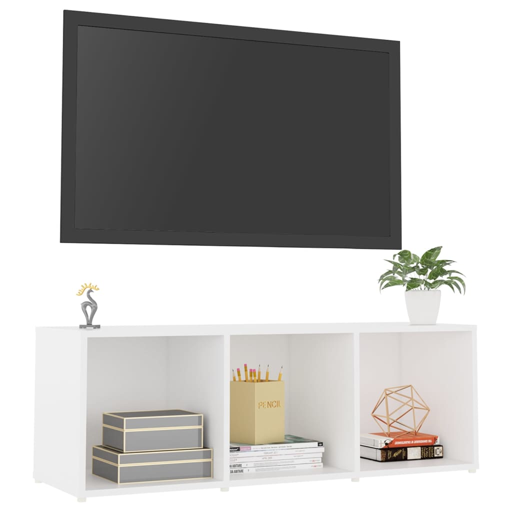 TV-Schrank Weiß 107x35x37 cm Holzwerkstoff
