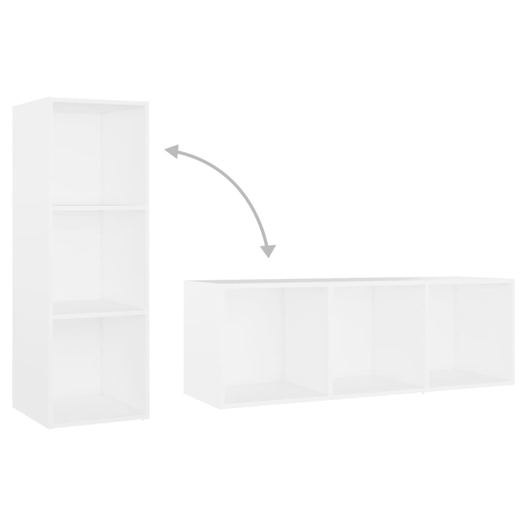 TV-Schrank Weiß 107x35x37 cm Holzwerkstoff