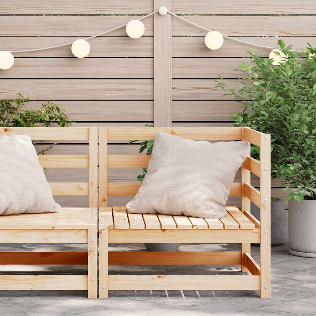 Garten-Ecksofa Massivholz Kiefer